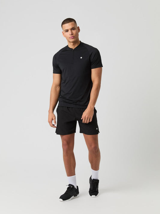Bjorn Borg Ανδρικό Αθλητικό Polo - Ace Zip Polo Shirt - Black Beauty