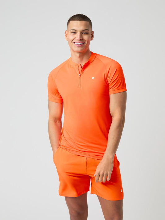 Bjorn Borg Ανδρικό Αθλητικό Polo - Ace Zip Polo Shirt - Orange