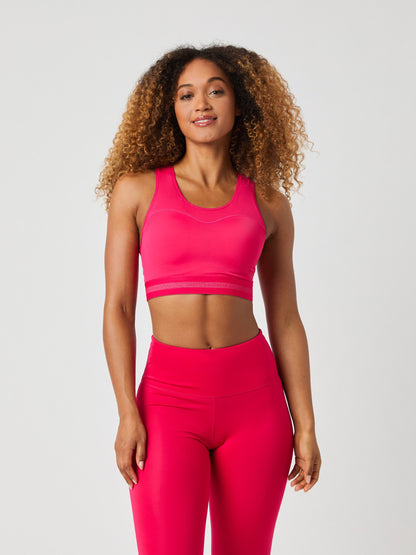 Bjorn Borg Γυναικείο Αθλητικό Μπουστάκι - High Support Bra - Pink