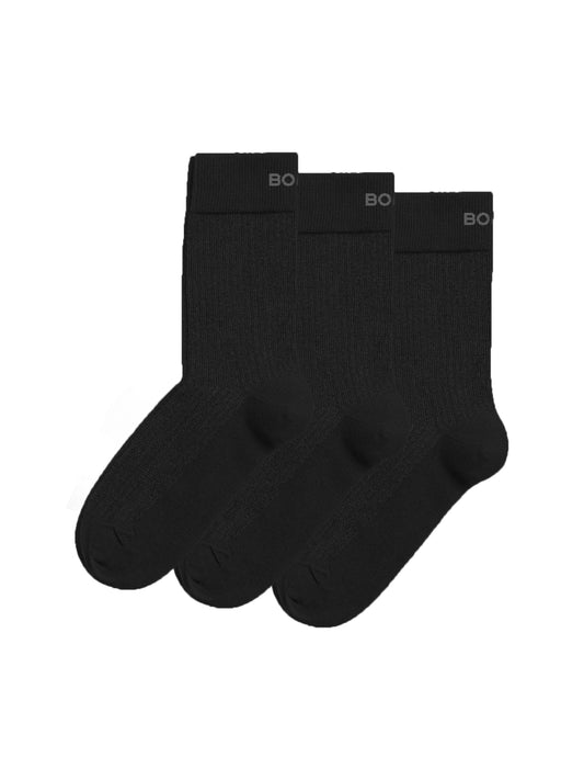 Bjorn Borg Κάλτσες Unisex 3 Ζεύγη - Core Ankle Rib Sock 3p - Multicolor