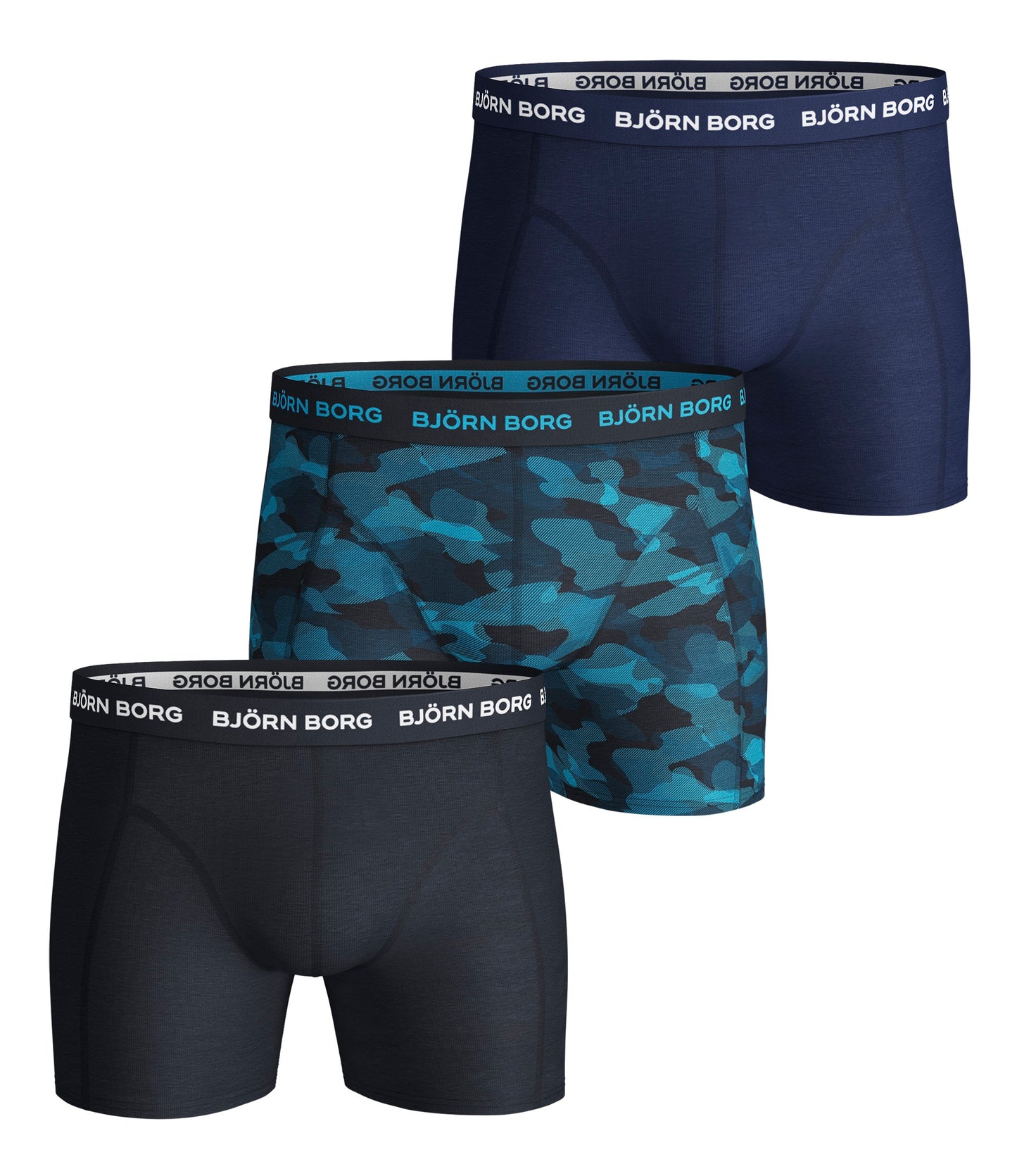 Bjorn Borg Ανδρικά Εσώρουχα 3τεμ. - Cotton Stretch Boxers 3p - Multipack 9
