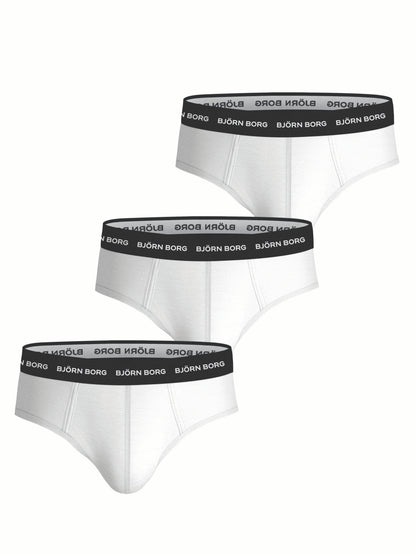 Bjorn Borg Ανδρικά Εσώρουχα 3τεμ. - Cotton Stretch Brief 3p - White
