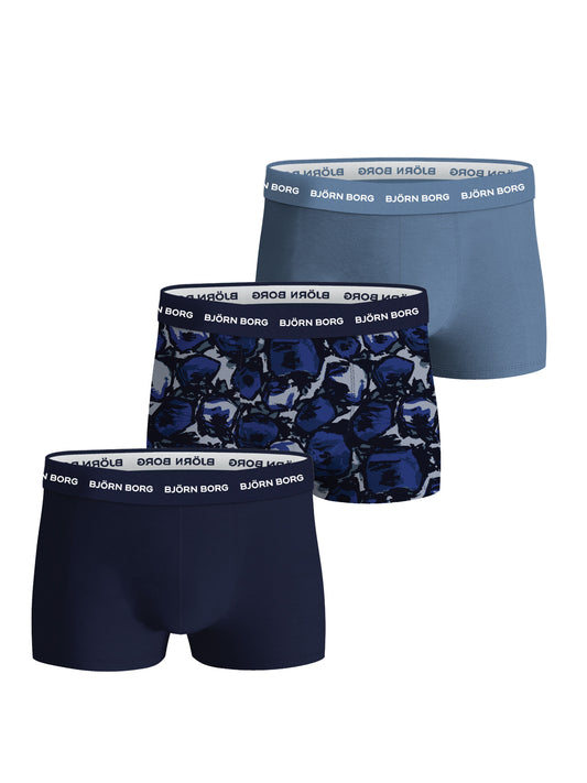 Bjorn Borg Ανδρικά Εσώρουχα 3τεμ. - Cotton Stretch Trunk 3p - Multicolor