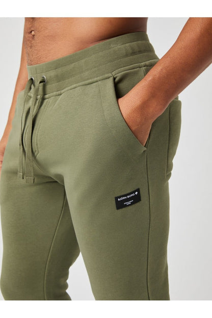 Bjorn Borg Ανδρικό Παντελόνι Φόρμας - Centre Tapered Sweatpants - Dusty Olive
