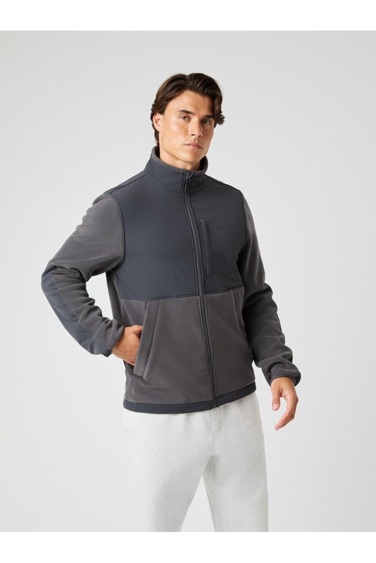 Bjorn Borg Ανδρική Ζακέτα fleece - Fleece Hybrid Jacket - Asphalt