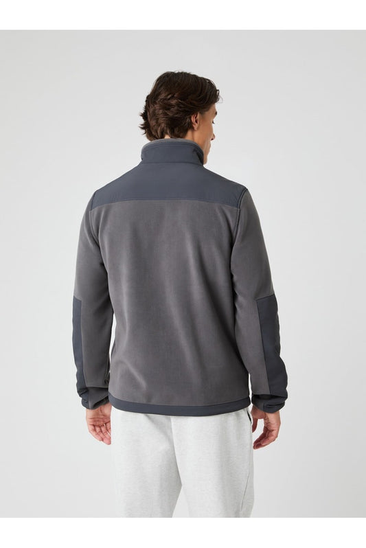 Bjorn Borg Ανδρική Ζακέτα fleece - Fleece Hybrid Jacket - Asphalt