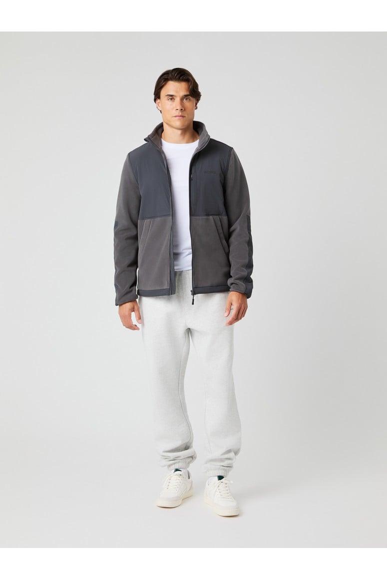 Bjorn Borg Ανδρική Ζακέτα fleece - Fleece Hybrid Jacket - Asphalt