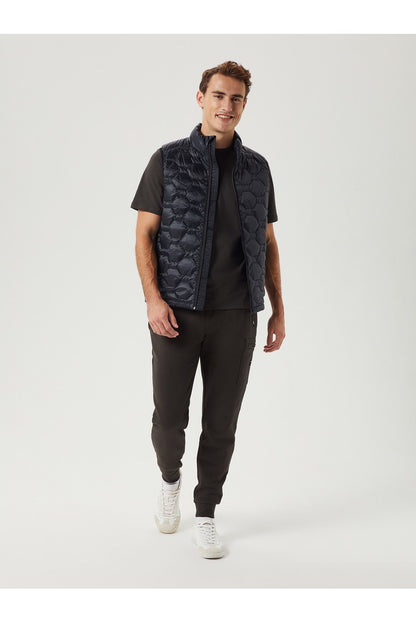 Bjorn Borg Ανδρικό Αμάνικο Μπουφάν - Down Liner Vest - Black Beauty