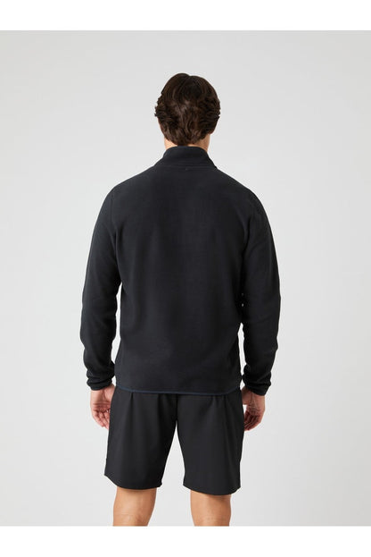 Bjorn Borg Ανδρικό Φούτερ fleece - Half Zip Fleece - Black Beauty