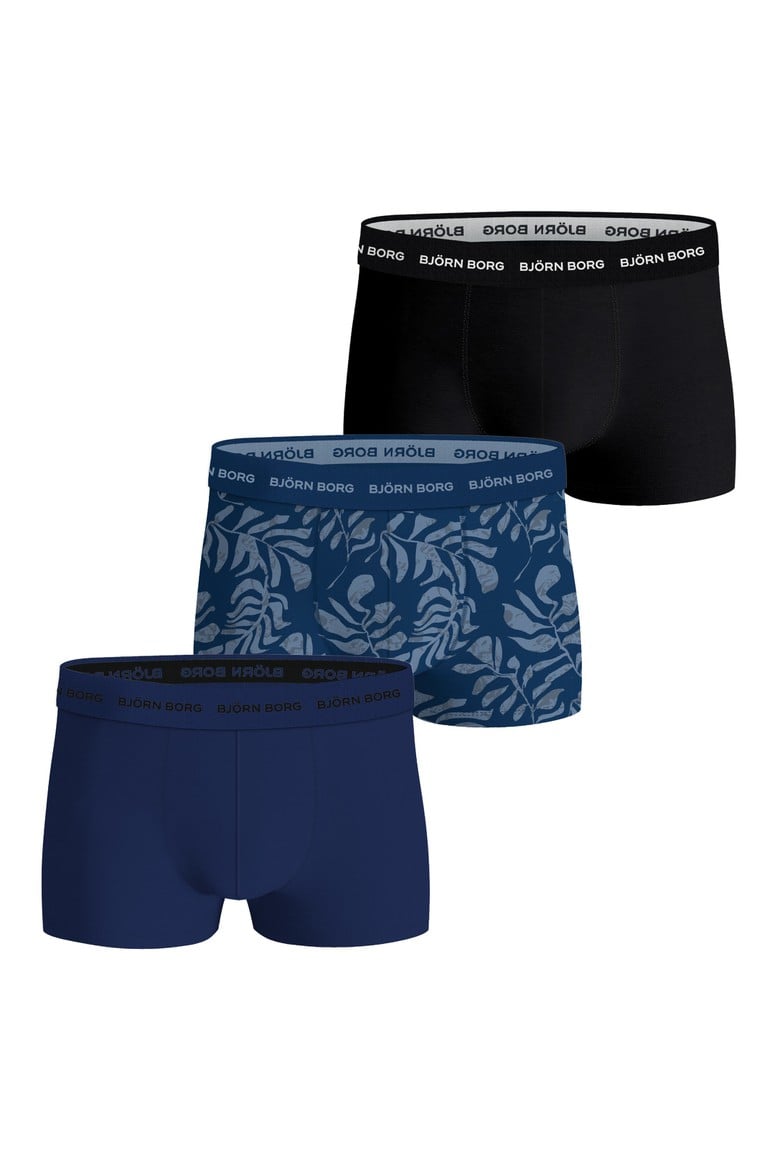 Bjorn Borg Ανδρικά Εσώρουχα 3τεμ. - Cotton Stretch Trunks 3-pack - Multipack 1