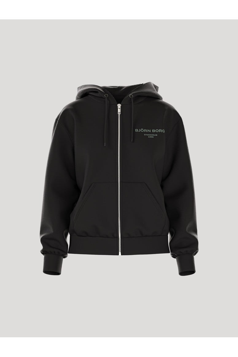 Bjorn Borg Ανδρική Ζακέτα Με Κουκούλα - Essential 1 Zip Hoodie - Black Beauty