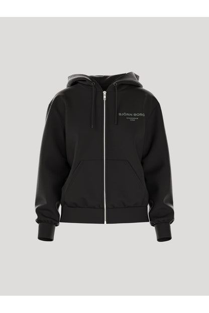 Bjorn Borg Ανδρική Ζακέτα Με Κουκούλα - Essential 1 Zip Hoodie - Black Beauty