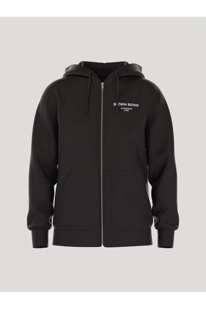 Bjorn Borg Ανδρική Ζακέτα Με Κουκούλα - Essential 1 Zip Hoodie -  Black Beauty