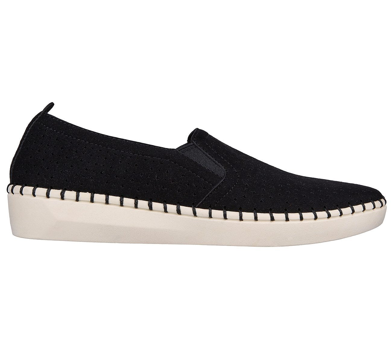 Skechers Παπούτσι Γυναικείο - Perfed Twin Gore Slip On - Sepulveda 2.0 - 100159-BKW - Black-White
