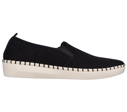 Skechers Παπούτσι Γυναικείο - Perfed Twin Gore Slip On - Sepulveda 2.0 - 100159-BKW - Black-White