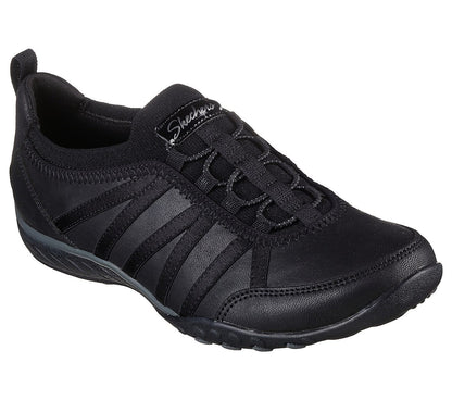 Skechers Παπούτσι Γυναικείο - Relaxed Fit: Breathe-Easy - Remember Me -100371-BBK - Black