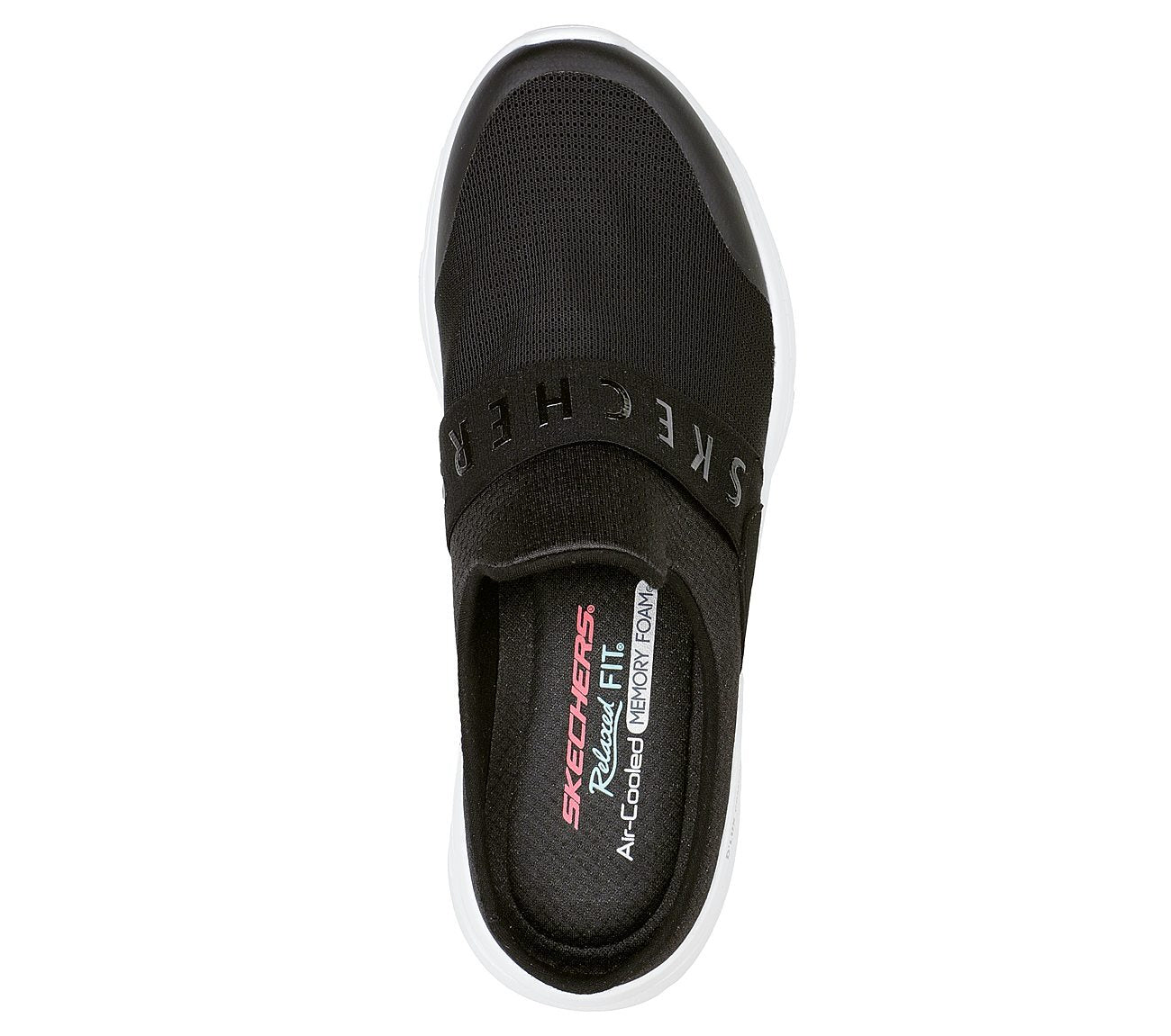 Skechers Παπούτσι Γυναικείο - Relaxed Fit: DLux Comfort -Enthusiast -104338-BKW - Black-White