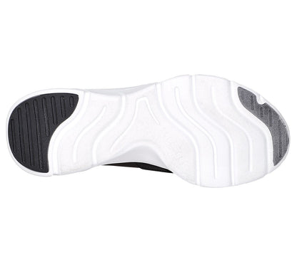 Skechers Παπούτσι Γυναικείο - Relaxed Fit: DLux Comfort -Enthusiast -104338-BKW - Black-White