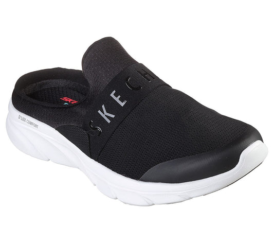 Skechers Παπούτσι Γυναικείο - Relaxed Fit: DLux Comfort -Enthusiast -104338-BKW - Black-White