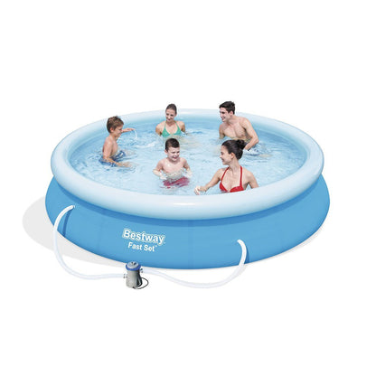 Best Way Φουσκωτή Πισίνα Στρογγυλή - Fast Set Pool Set 366X76cm - 15539