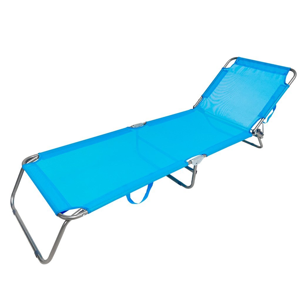 Summer Club Ξαπλώστρα Μεταλλική - Φ18mm 188x55x24cm - Light Blue - 19344