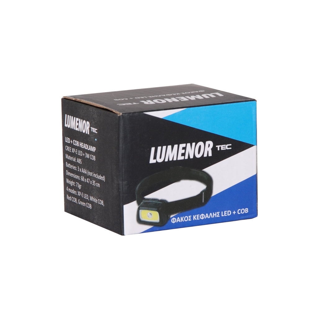 Lumenor Φακός Κεφαλής 3W Cob Xp-e Led