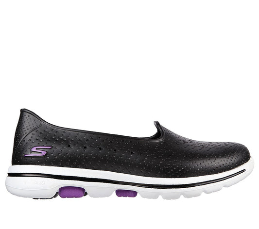 Skechers Παπούτσι Γυναικείο - Cali Gear: Go Walk 5-Sun Kissed - 111105-BKW - Black-White