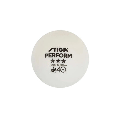 Stiga Μπαλάκια Ping Pong - Table Tennis Ball Perform 3-star ABS 6-pack White - 1113-2110-06