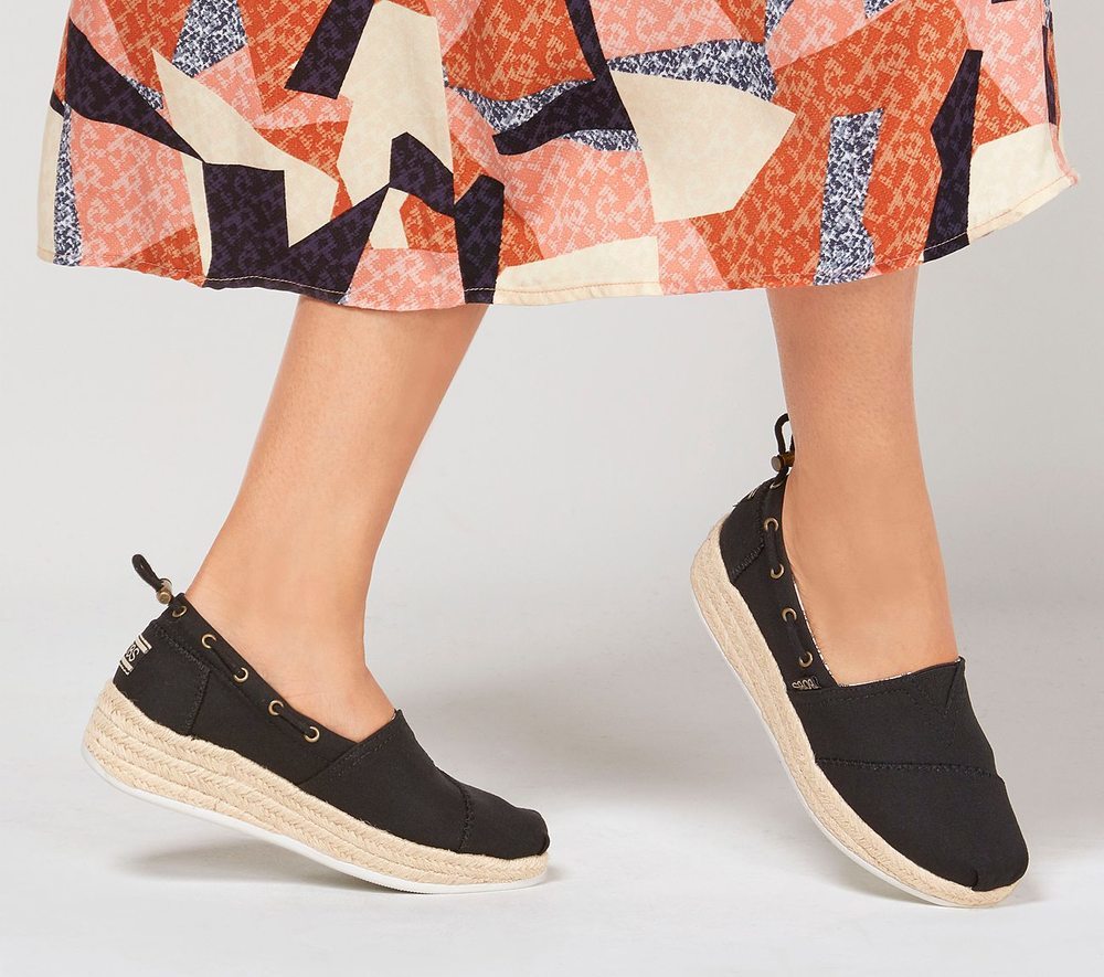 Skechers Γυναικείες Εσπαντρίγιες - Bobs HighLights 2.0 - Yacht Master 113075-BLK