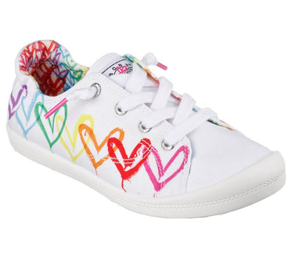 Skechers Παπούτσι Γυναικείο - BEACH BINGO (113953-WMLT) White