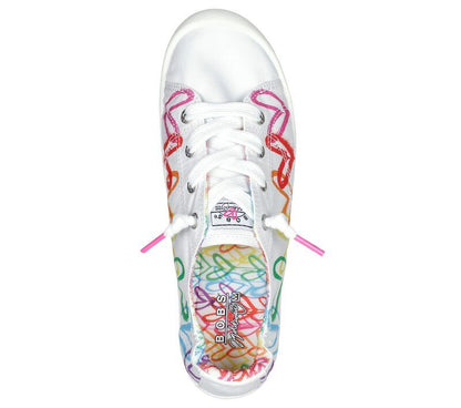 Skechers Παπούτσι Γυναικείο - BEACH BINGO (113953-WMLT) White