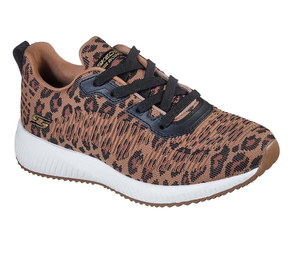 Skechers Παπούτσι Γυναικείο -Womens Bobs Sport Squad - Mighty Cat 117029-LPD Leopard