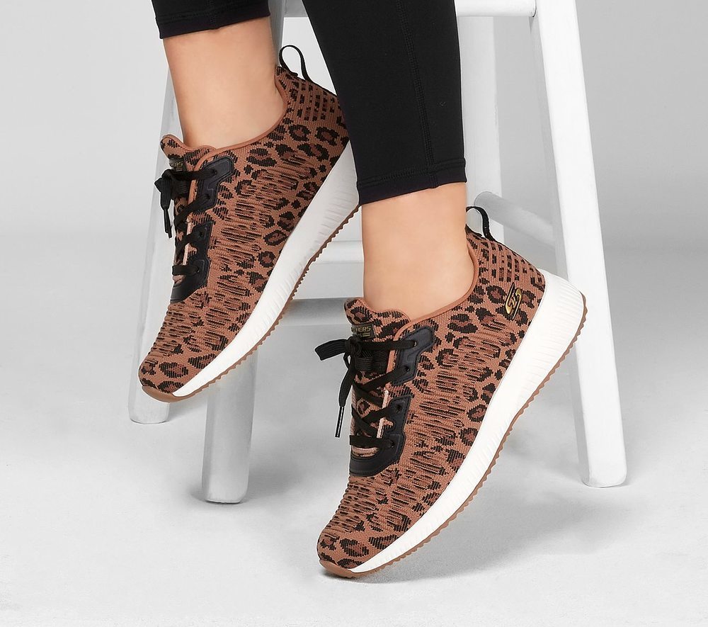 Skechers Παπούτσι Γυναικείο -Womens Bobs Sport Squad - Mighty Cat 117029-LPD Leopard