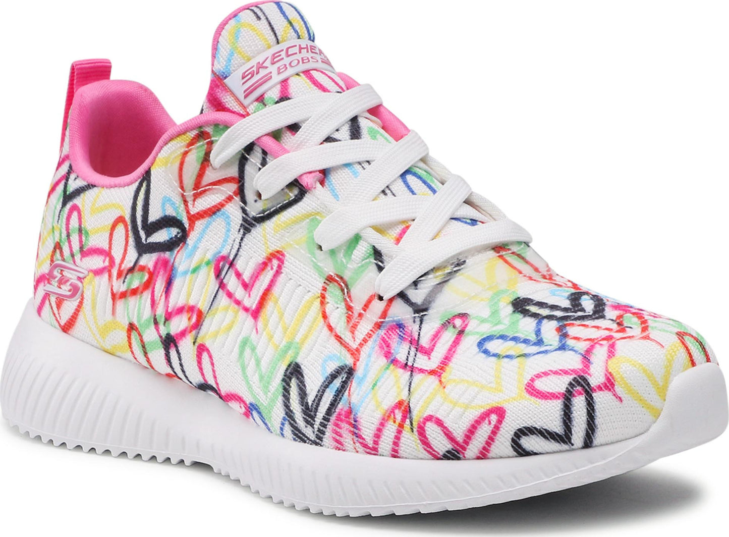 Skechers Παπούτσι Γυναικείο - x JGoldcrown: Bobs Sport Squad - (117092-WMLT) White