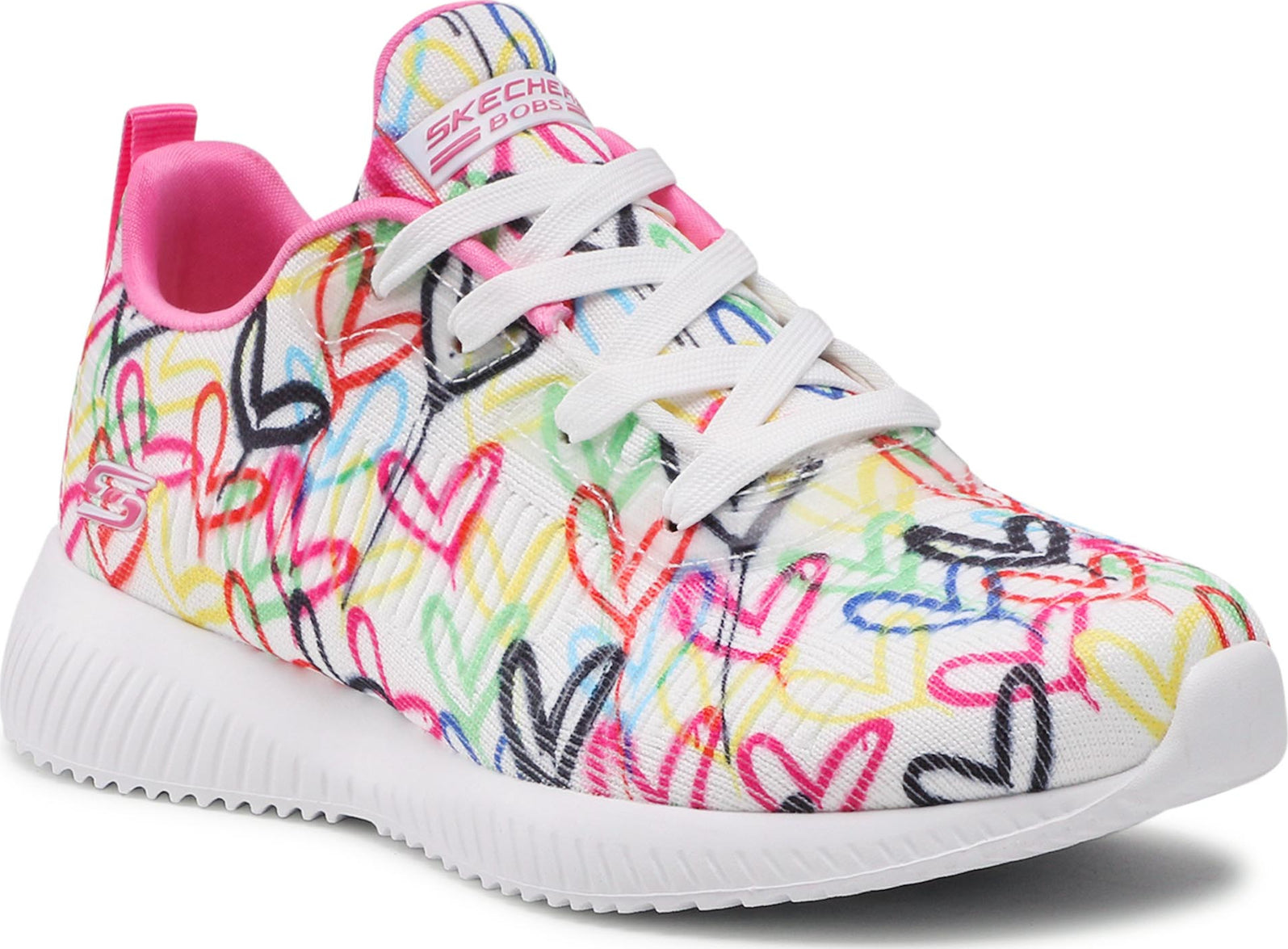 Skechers Παπούτσι Γυναικείο - x JGoldcrown: Bobs Sport Squad - (117092-WMLT) White