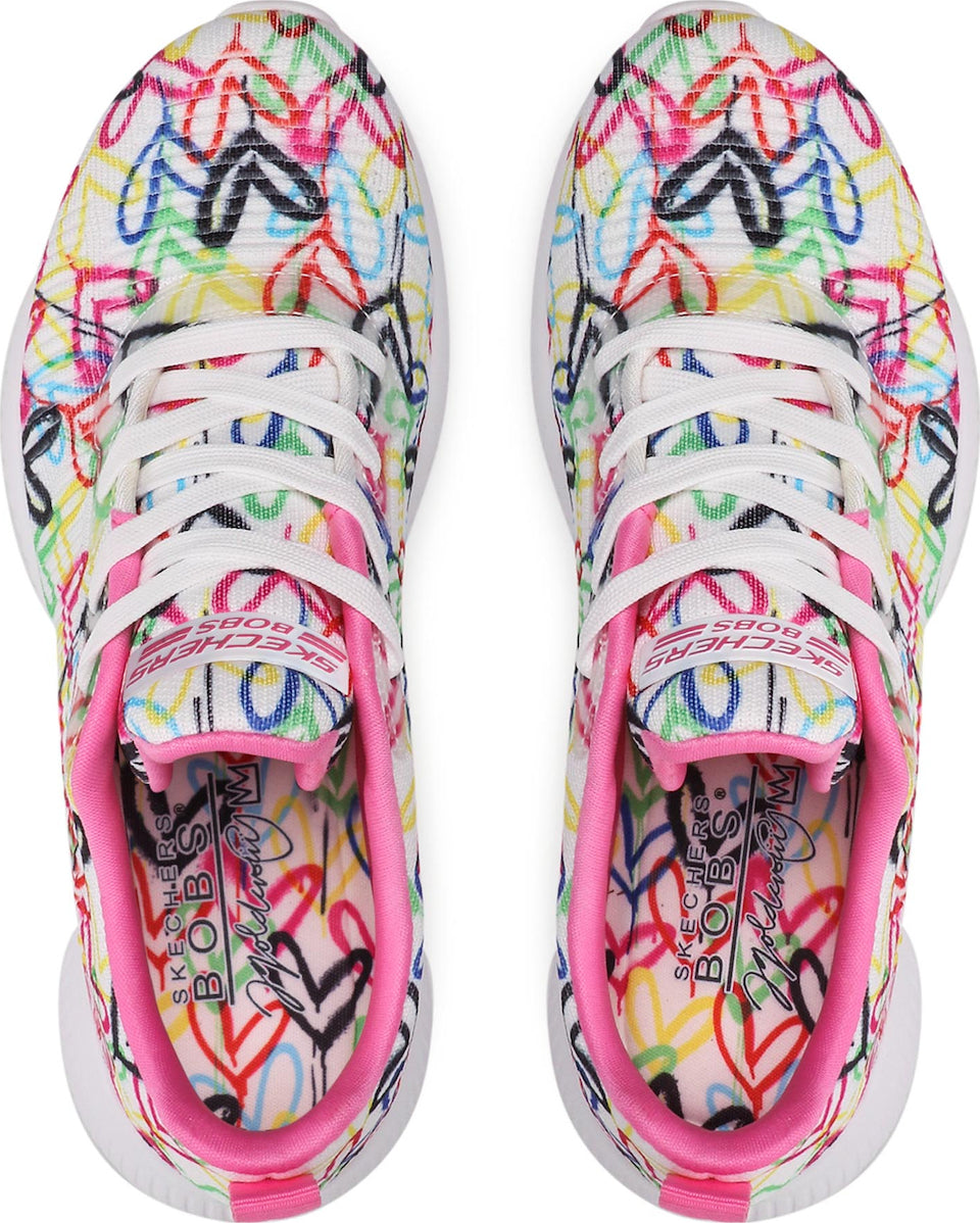 Skechers Παπούτσι Γυναικείο - x JGoldcrown: Bobs Sport Squad - (117092-WMLT) White