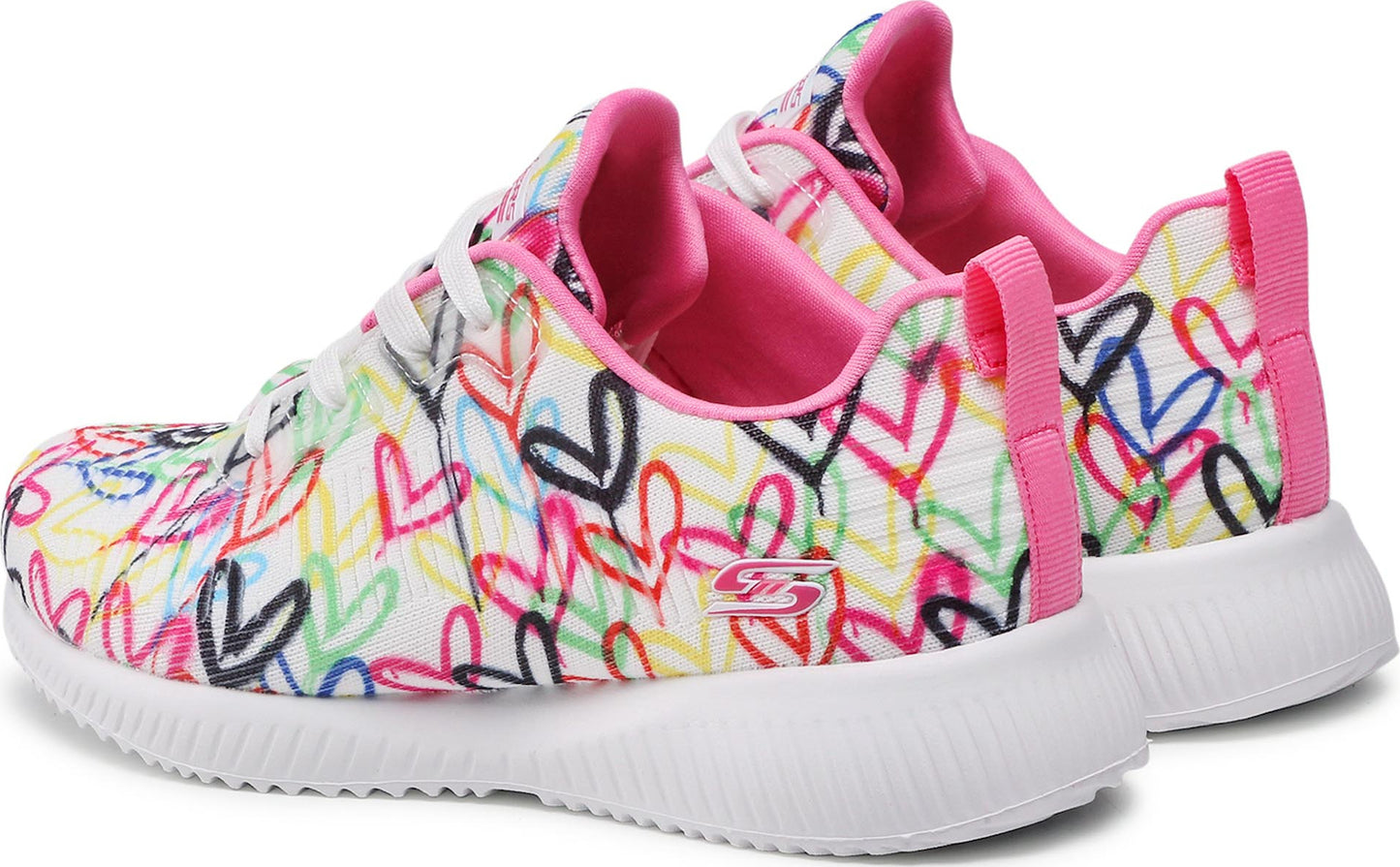 Skechers Παπούτσι Γυναικείο - x JGoldcrown: Bobs Sport Squad - (117092-WMLT) White