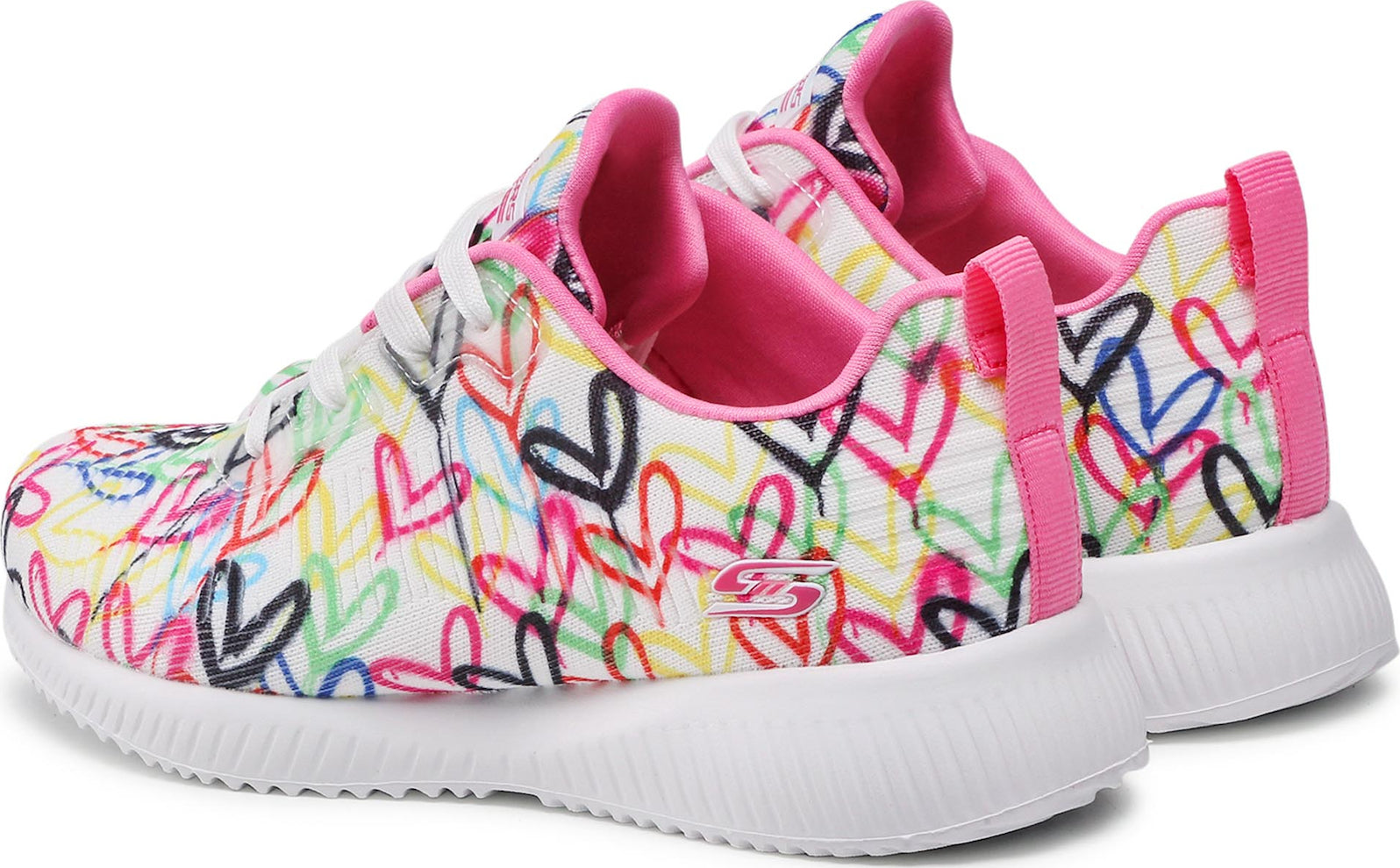 Skechers Παπούτσι Γυναικείο - x JGoldcrown: Bobs Sport Squad - (117092-WMLT) White