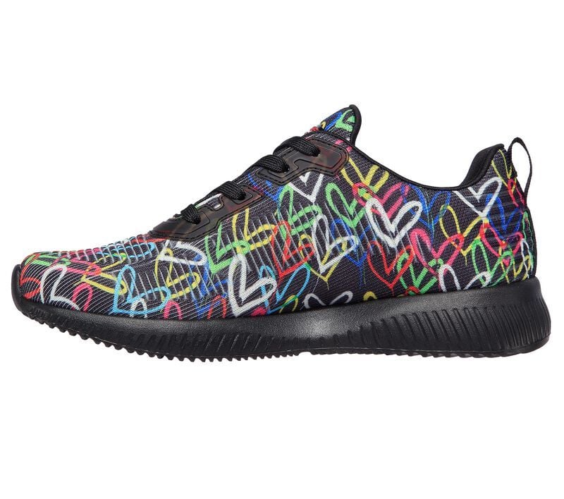 Skechers Παπούτσι Γυναικείο x JGoldcrown: Bobs Sport Squad - 117092-BKMT Black/Multi