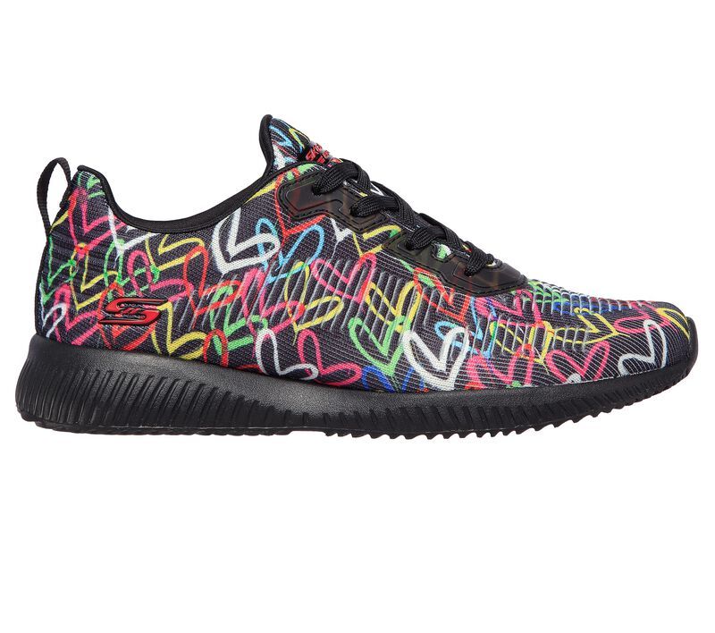 Skechers Παπούτσι Γυναικείο x JGoldcrown: Bobs Sport Squad - 117092-BKMT Black/Multi