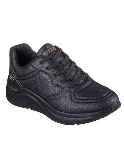 Skechers Παπούτσι Γυναικείο - Arch Comfort Pu Speckled Lace Up - 117560-BBK - Black