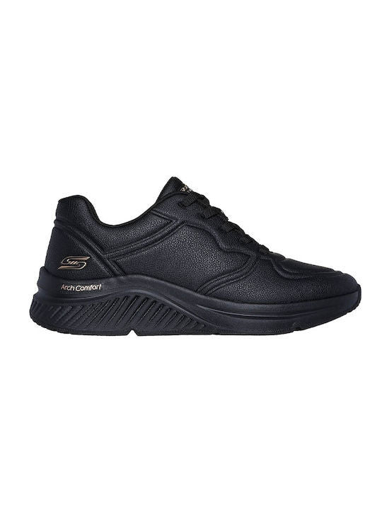 Skechers Παπούτσι Γυναικείο - Arch Comfort Pu Speckled Lace Up - 117560-BBK - Black