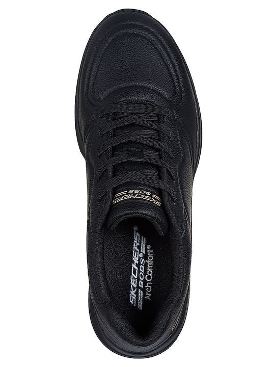 Skechers Παπούτσι Γυναικείο - Arch Comfort Pu Speckled Lace Up - 117560-BBK - Black