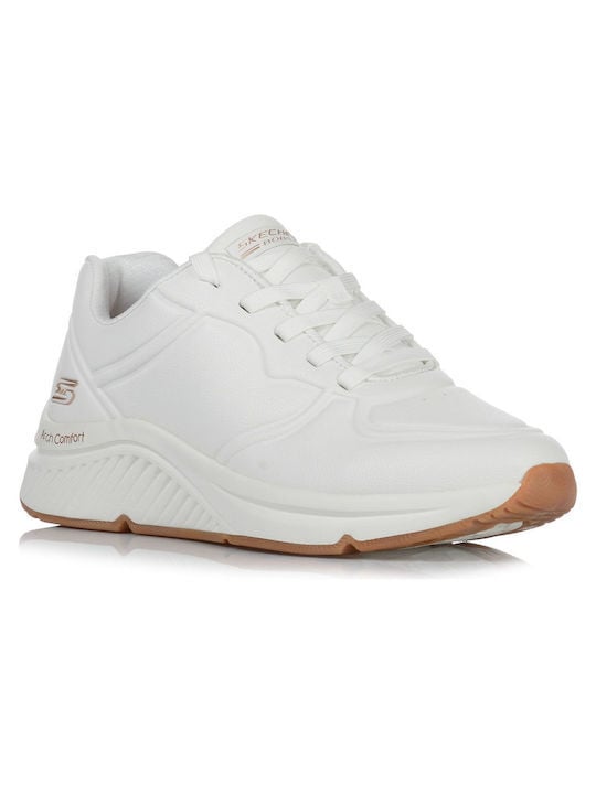 Skechers Παπούτσι Γυναικείο - Arch Comfort Pu Speckled Lace Up - 117560-WHT - White