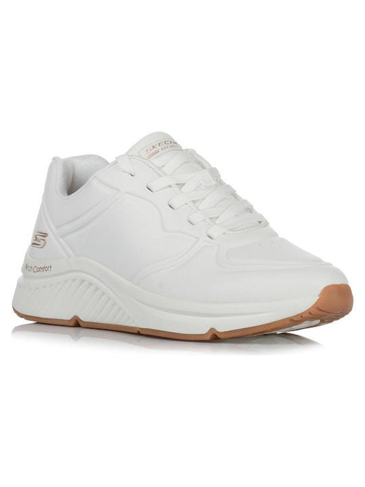 Skechers Παπούτσι Γυναικείο - Arch Comfort Pu Speckled Lace Up - 117560-WHT - White