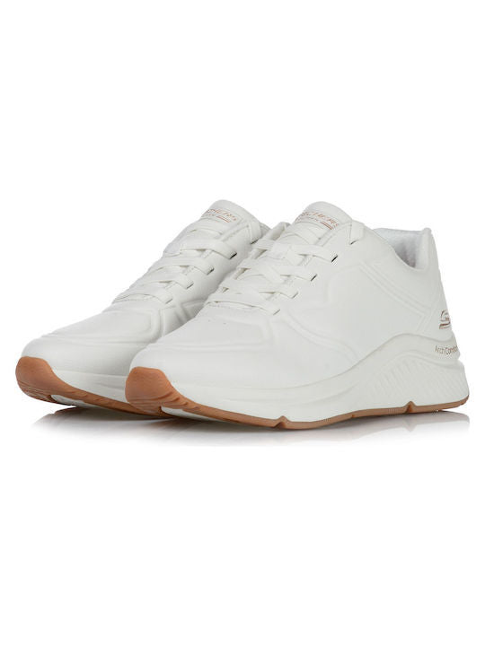 Skechers Παπούτσι Γυναικείο - Arch Comfort Pu Speckled Lace Up - 117560-WHT - White