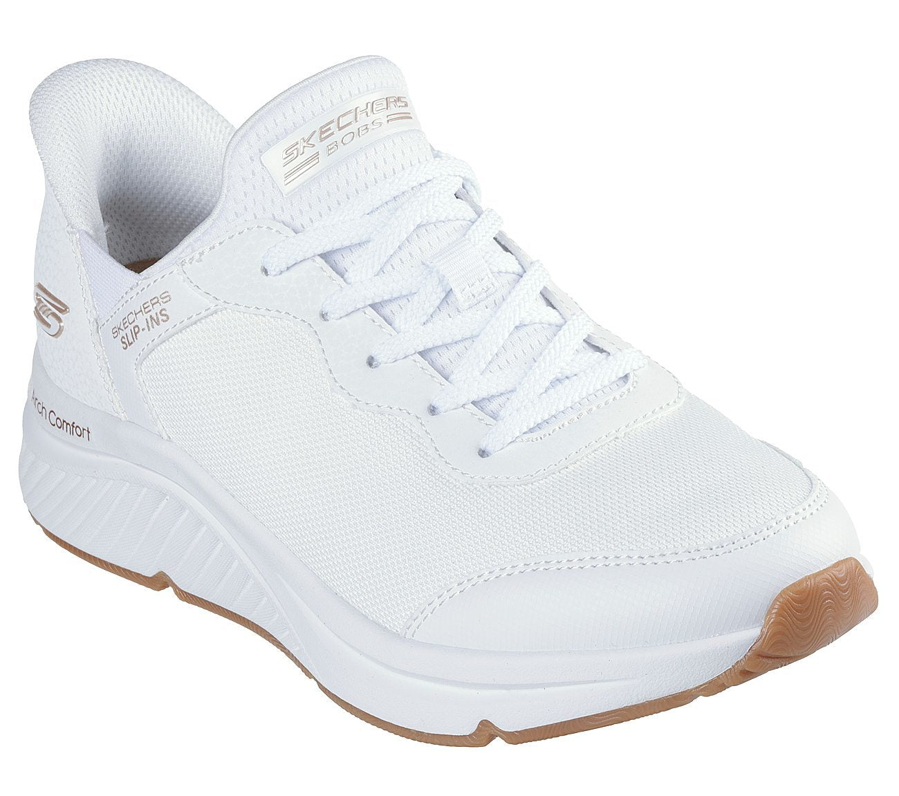 Skechers Παπούτσι Γυναικείο - BOBS Arch Comfort B Sweet - A Look 117627-W WHITE