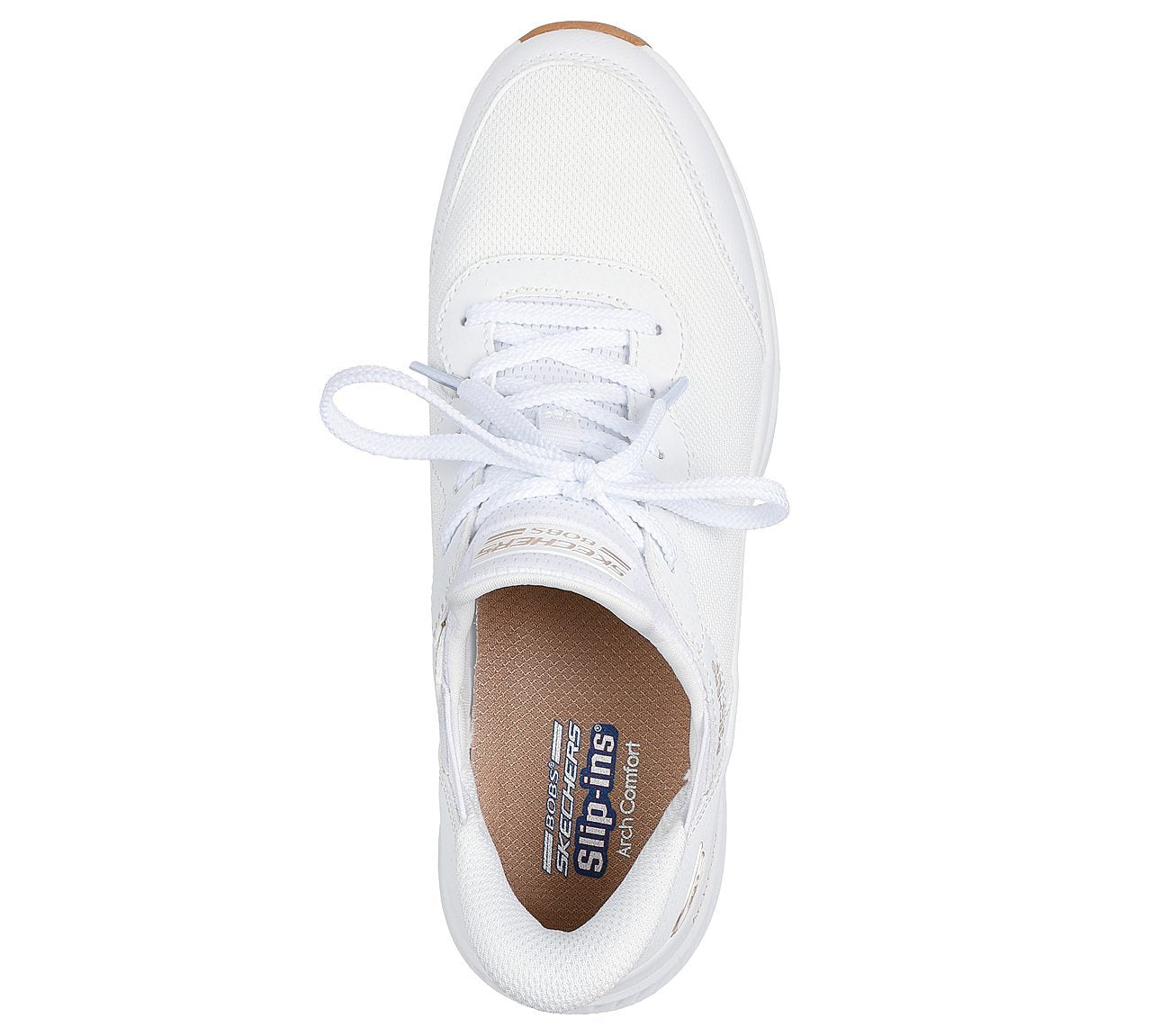 Skechers Παπούτσι Γυναικείο - BOBS Arch Comfort B Sweet - A Look 117627-W WHITE