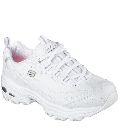 Skechers Παπούτσι Γυναικείο - DLites - Fresh Start 11931-WSL White-Silver