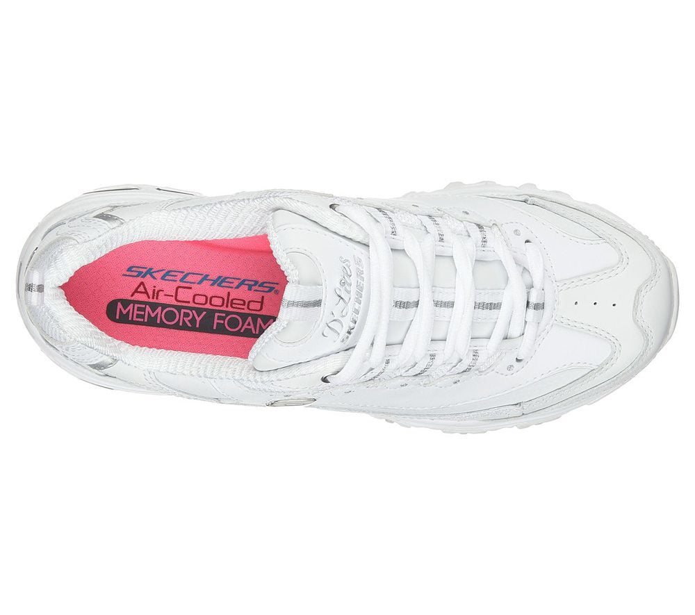 Skechers Παπούτσι Γυναικείο - DLites - Fresh Start 11931-WSL White-Silver